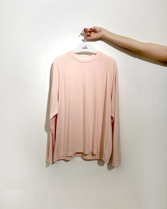 aalis HAROMI raglan sleeves relaxed L/S top (Light Pink)
