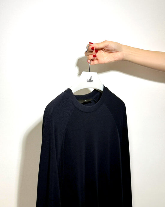 aalis HAROMI raglan sleeves relaxed L/S top (Midnight blue)