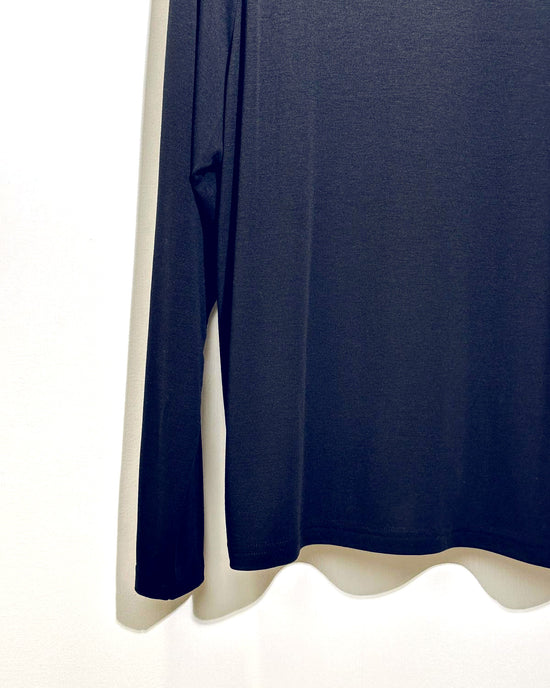 aalis HAROMI raglan sleeves relaxed L/S top (Midnight blue)