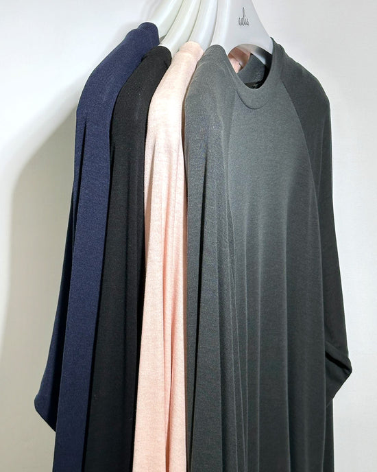 aalis HAROMI raglan sleeves relaxed L/S top (Light Pink)