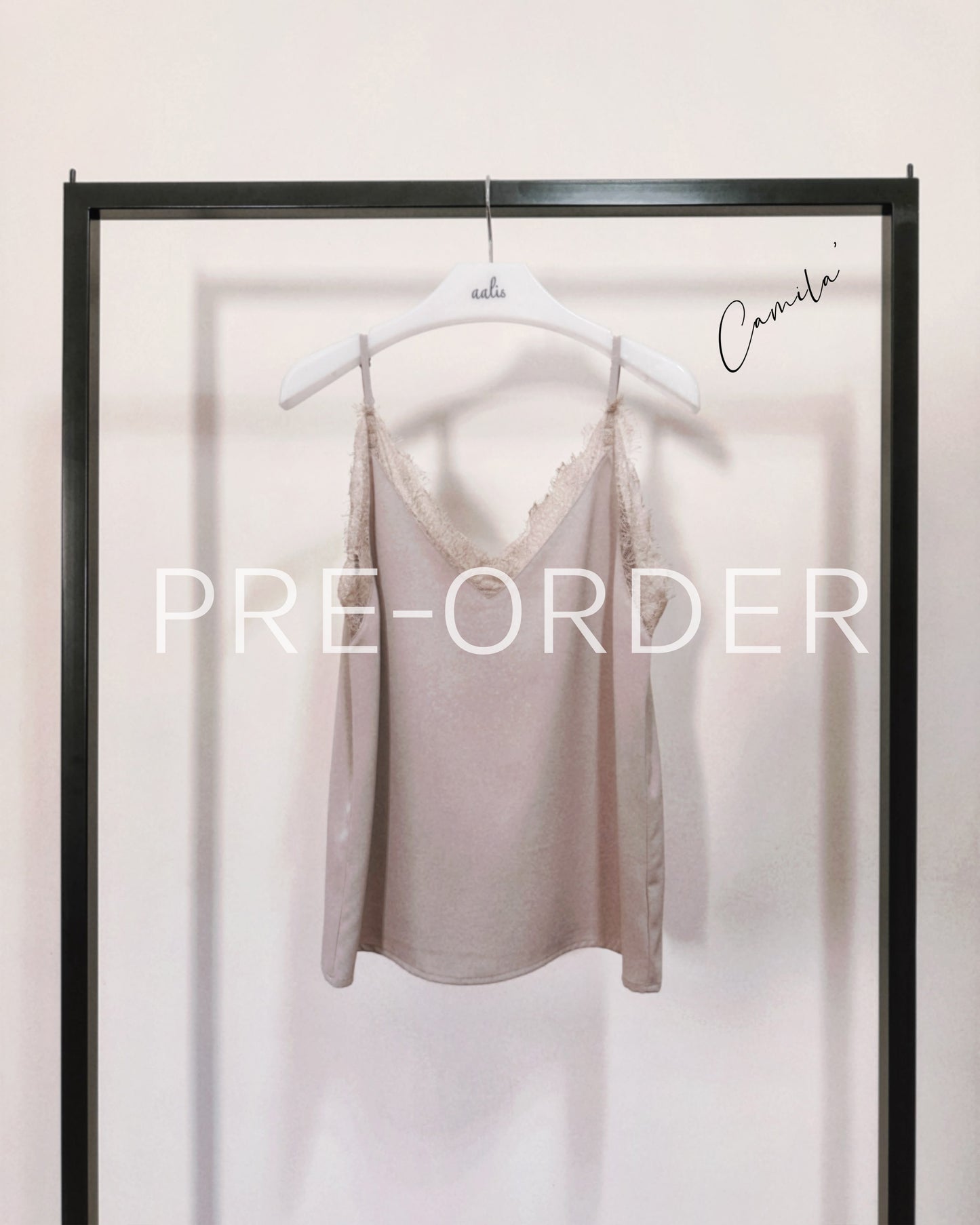 (Pre) aalis CAMILA SS26 lace camisole (Light Coco)