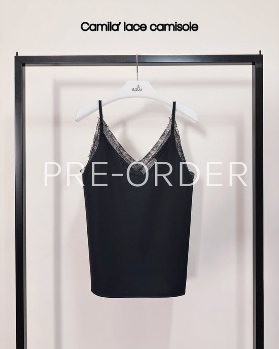 (Pre-order) aalis CAMILA SS26 lace camisole (Black)