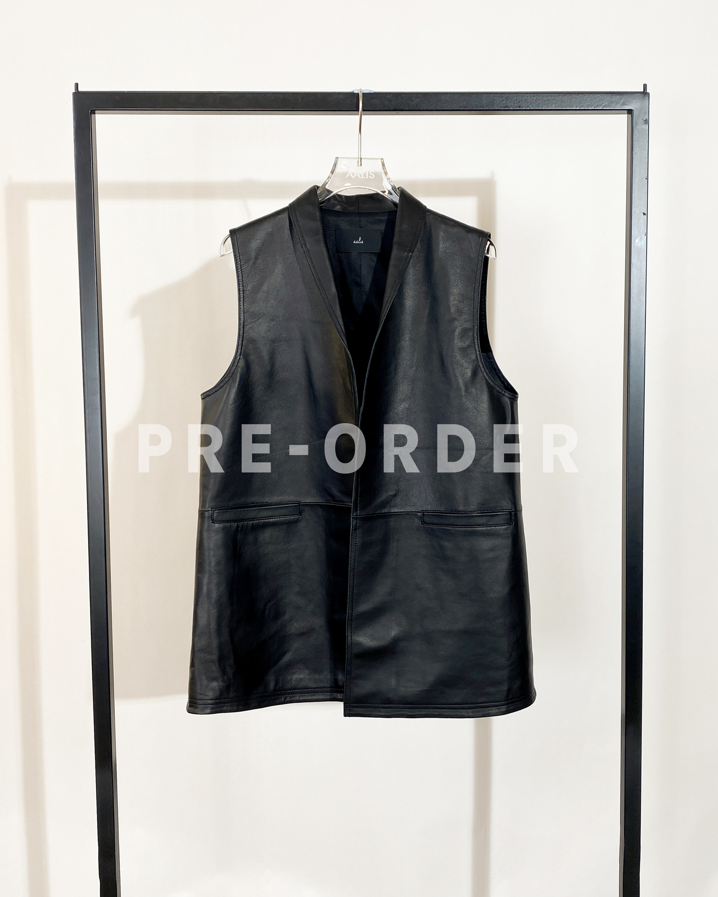 (Pre-order) aalis JENN leather vest (6 colours - Custom Size)