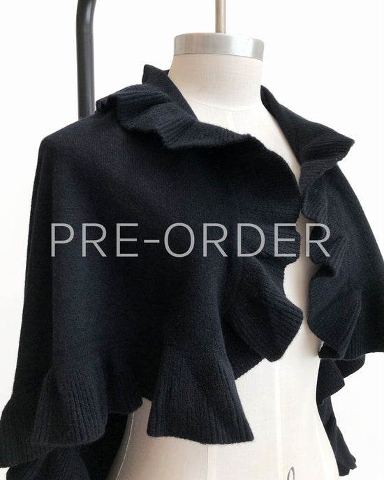 (Pre-order) aalis LUCIE FW25 cashmere scarf (Black)