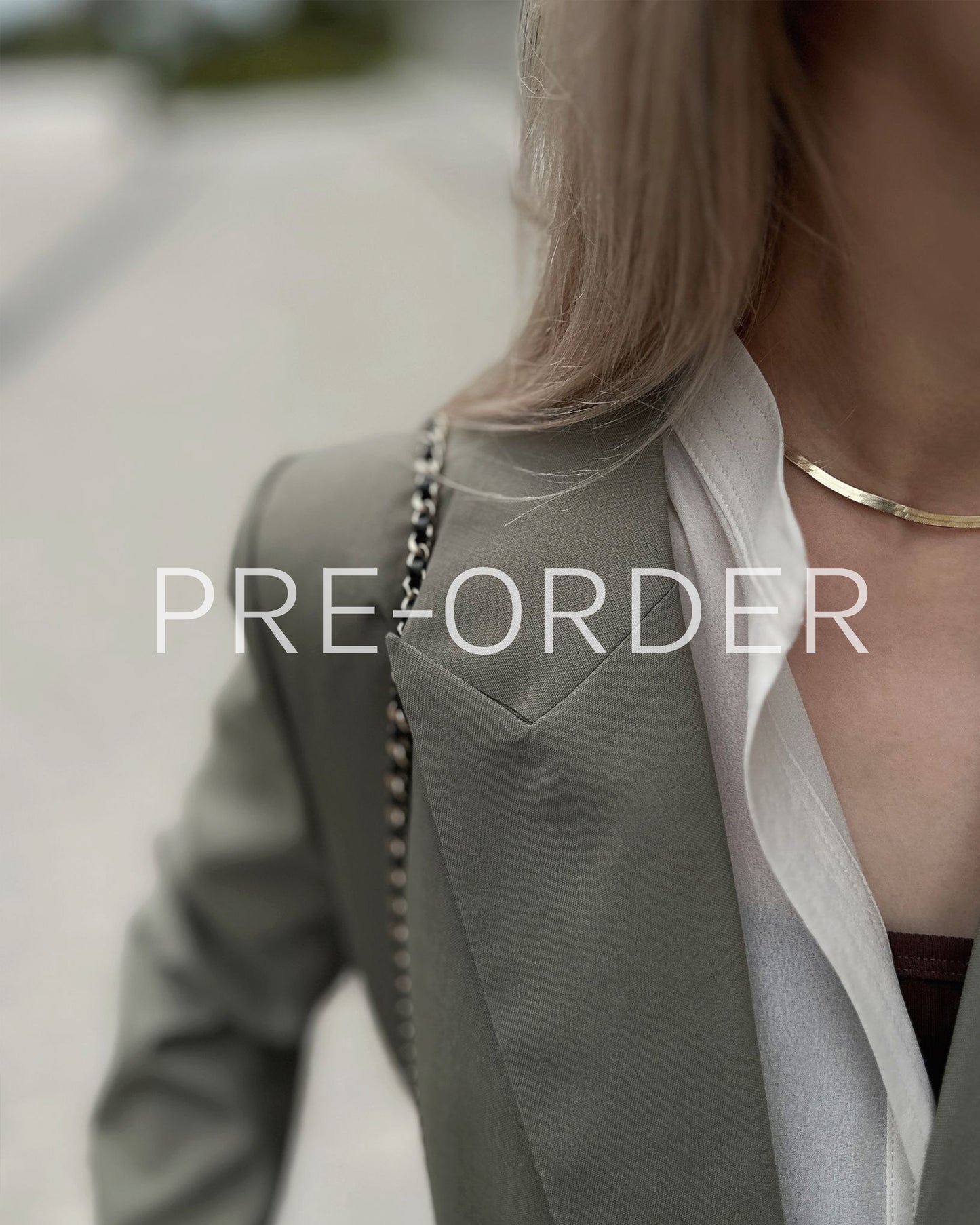 (Pre-orde) aalis MONI FW25 blazer (Olive)