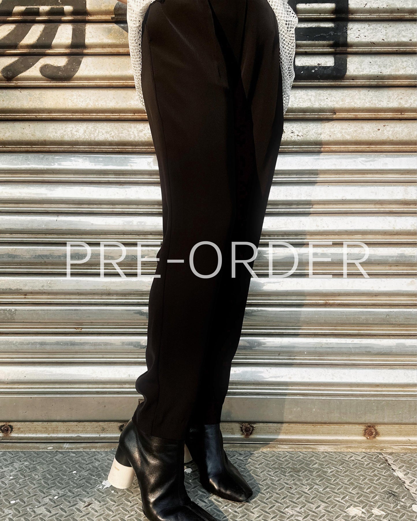 (Pre-order) aalis PRISCA SS26 slim fit pants (Black)