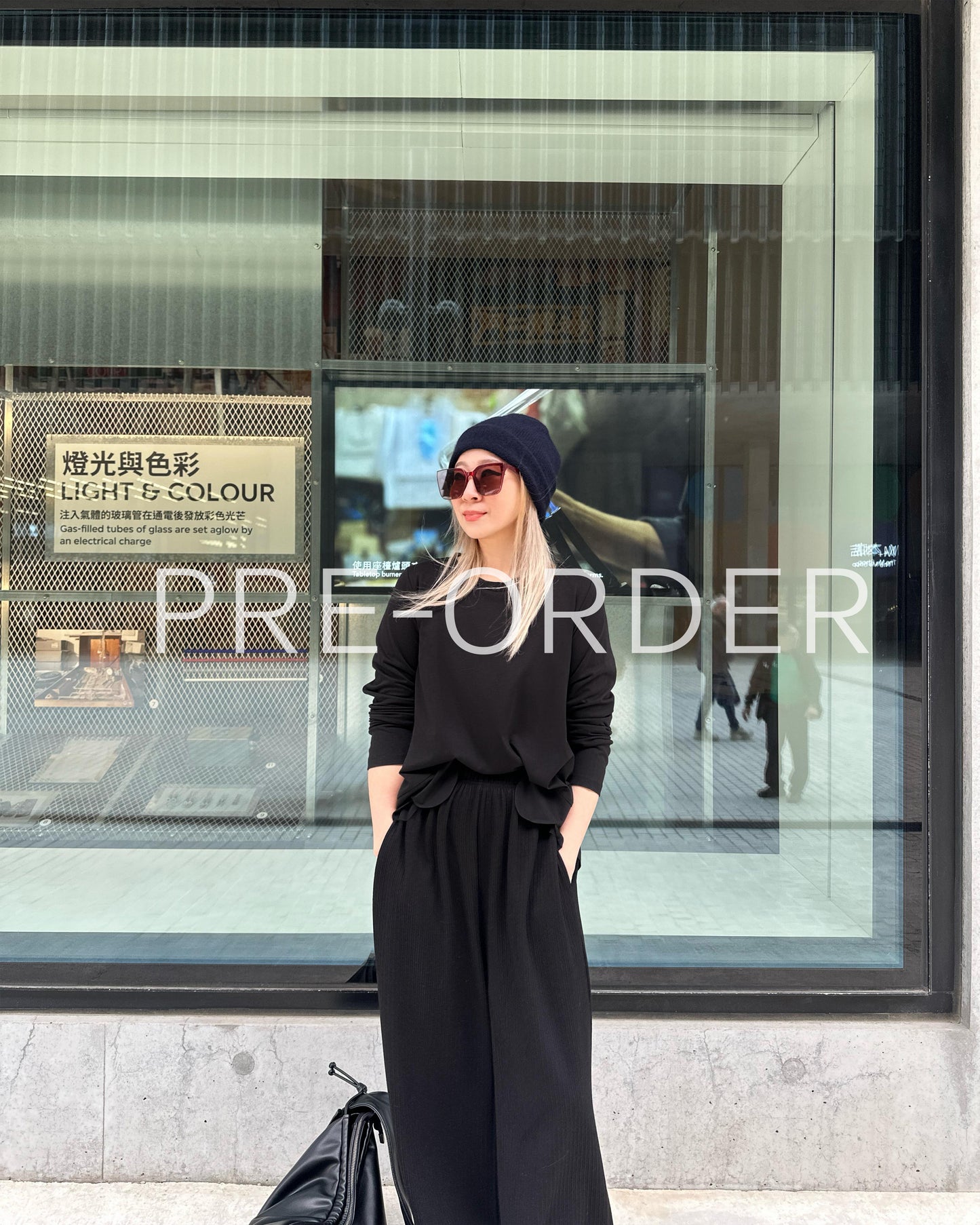 (Pre-order) aalis ASA LS SS26 scallop hem mesh detail top (Black)