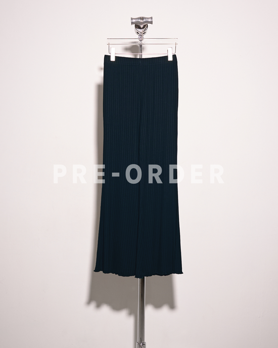 (Pre-order) aalis DENIA SS25 ruffle hem pants (Dark teal)