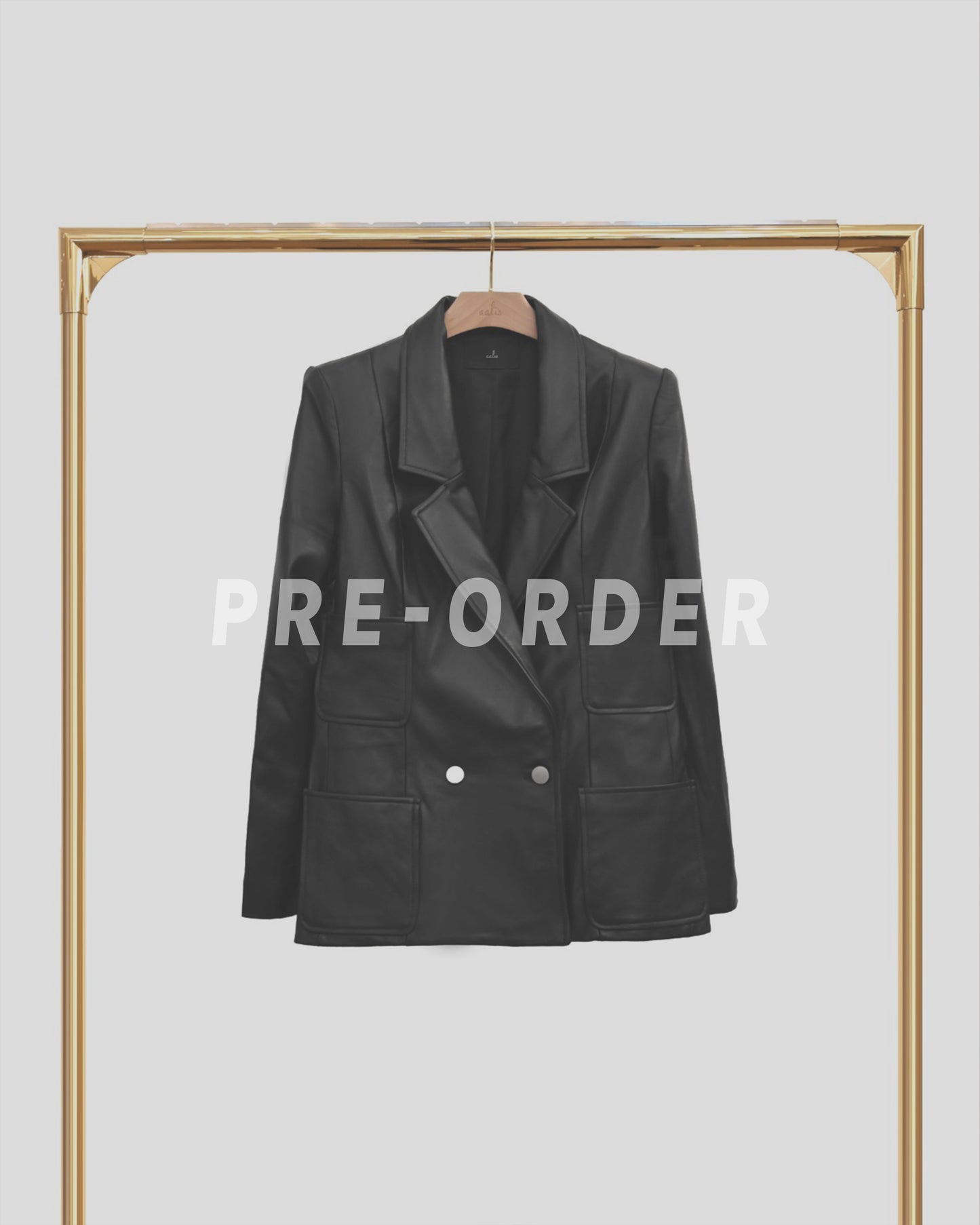 (Pre-order) aalis LISS 4 pockets leather blazer (6 colours)