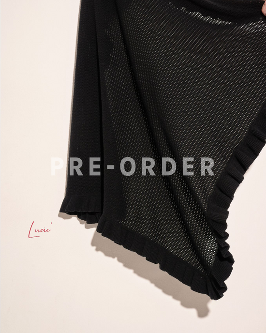 【预购】aalis LUCIE FW24 羊绒围巾 (黑色)