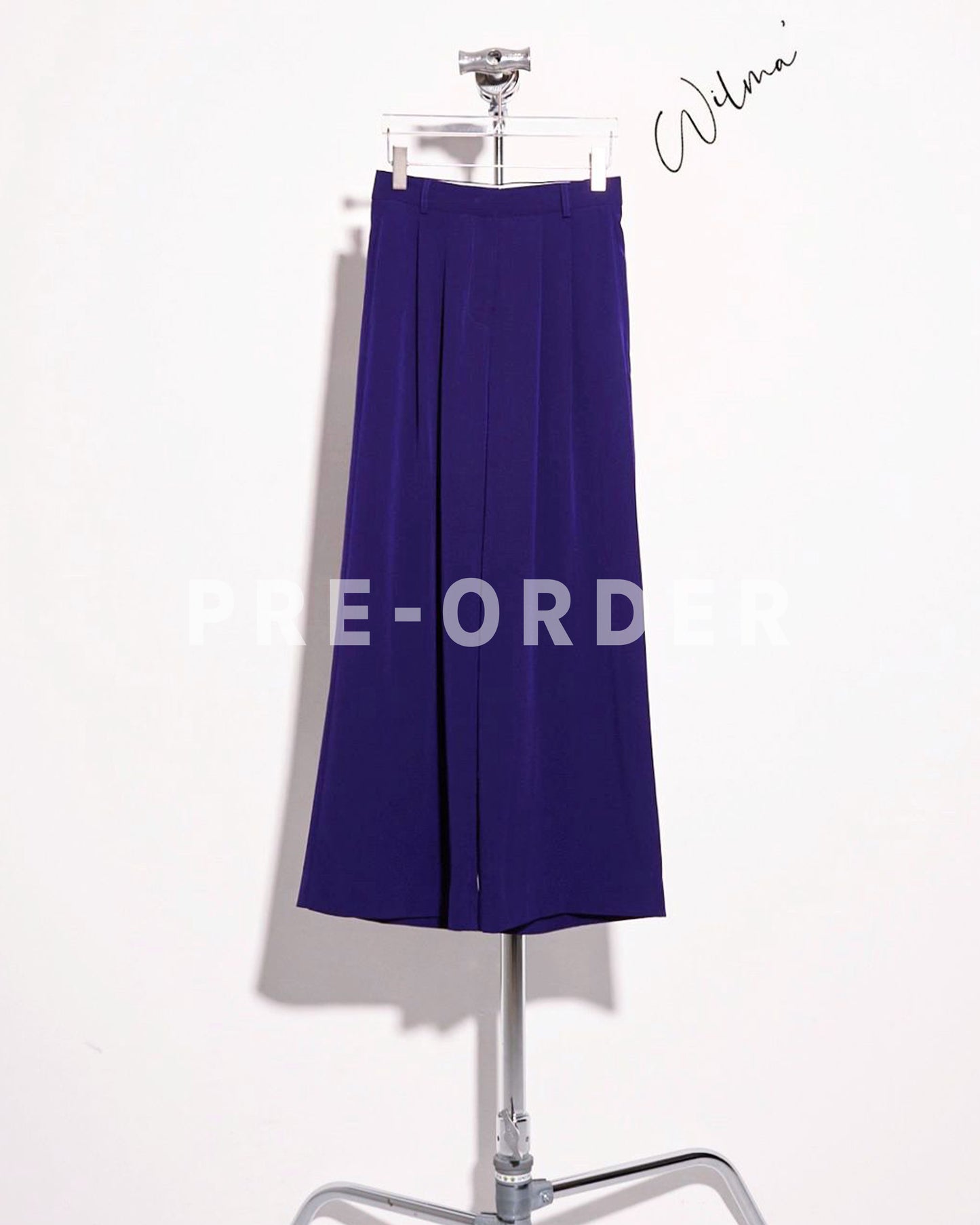(Pre-order) aalis WILMA wide legs suiting pants (Purple)