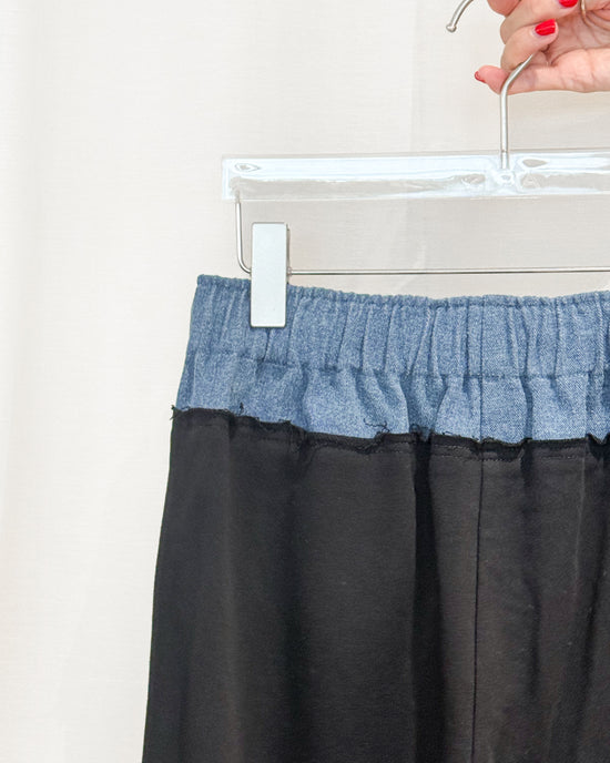 aalis SAINT denim waist track pants (Blue denim)