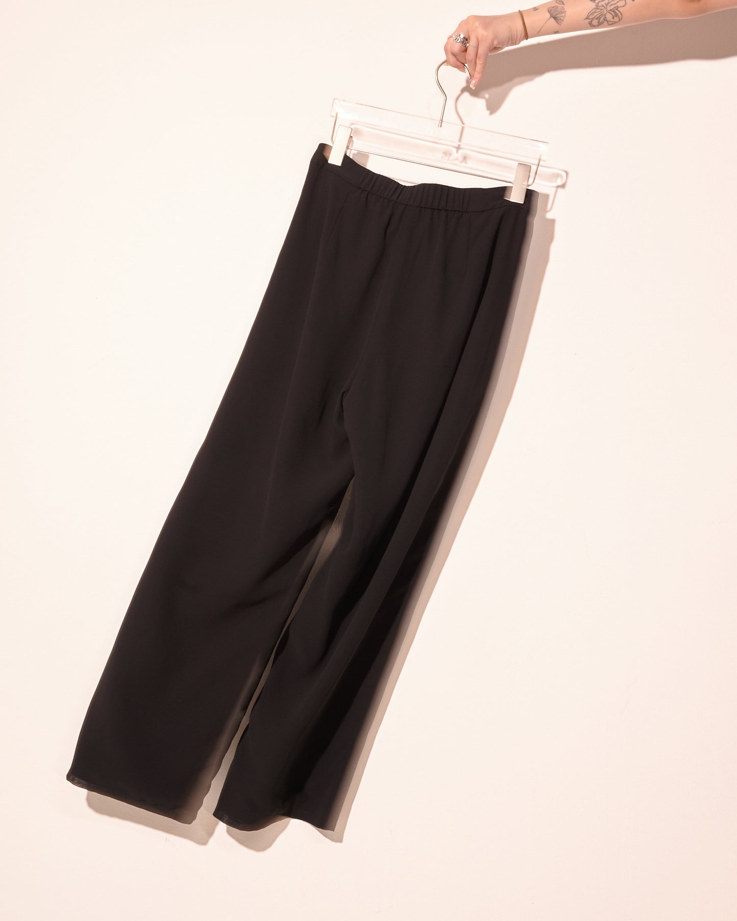 (Pre-order) aalis SAB full lining chiffon pants (Black)