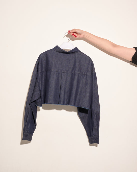 aalis RIA cropped L/S shirt (Denim)