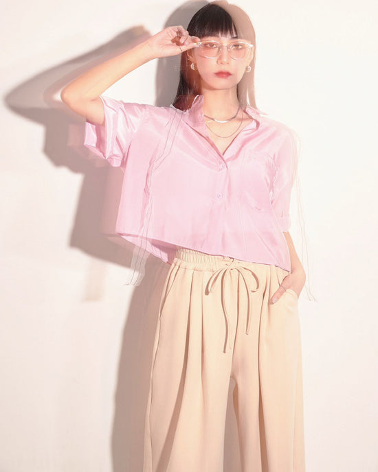 aalis ADIA shiny comfort s/s shirt (Pink)