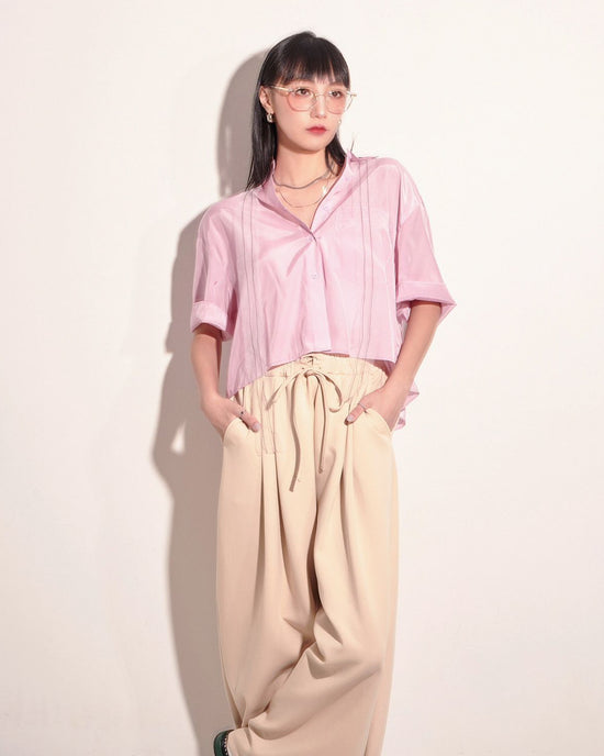 aalis ADIA shiny comfort s/s shirt (Pink)