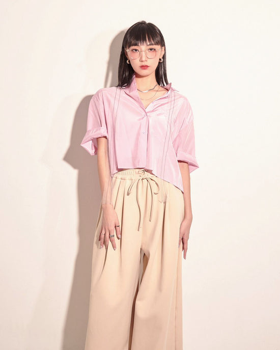 aalis ADIA shiny comfort s/s shirt (Pink)