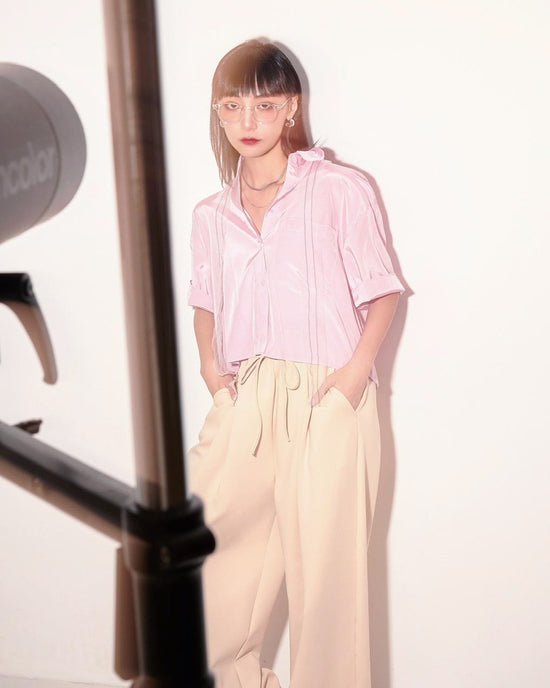 aalis ADIA shiny comfort s/s shirt (Pink)