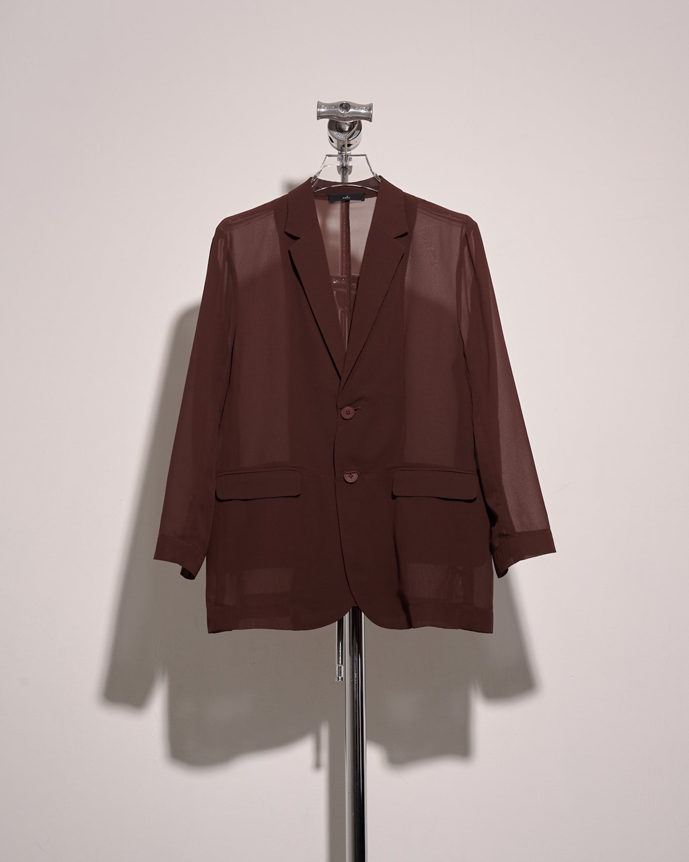 aalis DELLA oversized blazer (Brown chiffon)