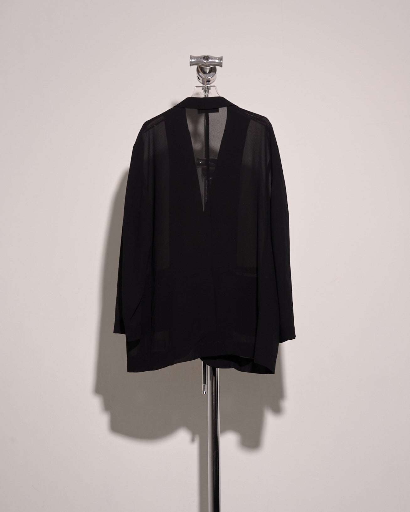 aalis DELLA oversized blazer (Black chiffon)