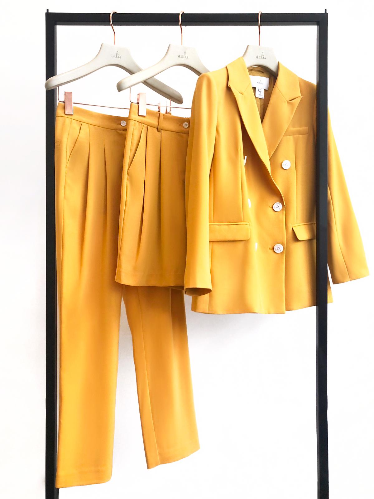 aalis ASHER pleated pants (Mustard)