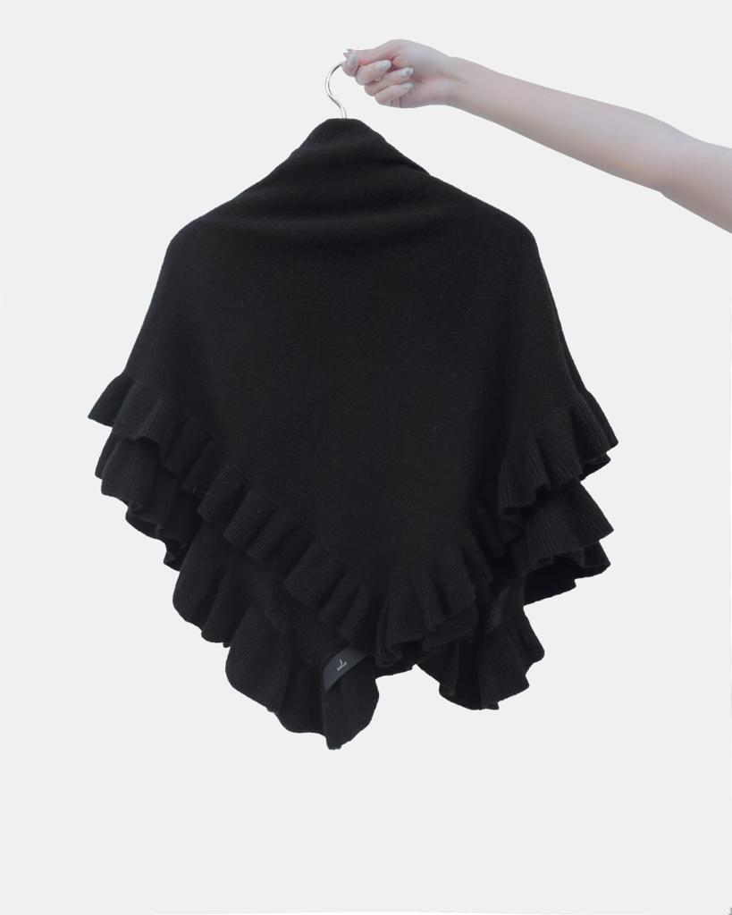 (Pre-order) aalis LUCIE FW25 cashmere scarf (Black)