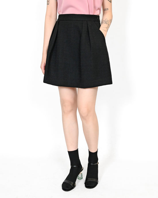 aalis POLLY tweed skirt (Black)