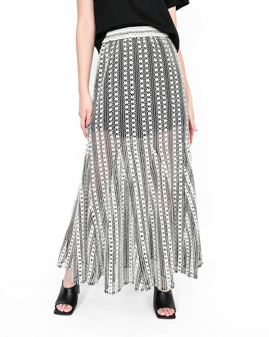 Load image into Gallery viewer, aalis GINNY midi skirt (Black mix)
