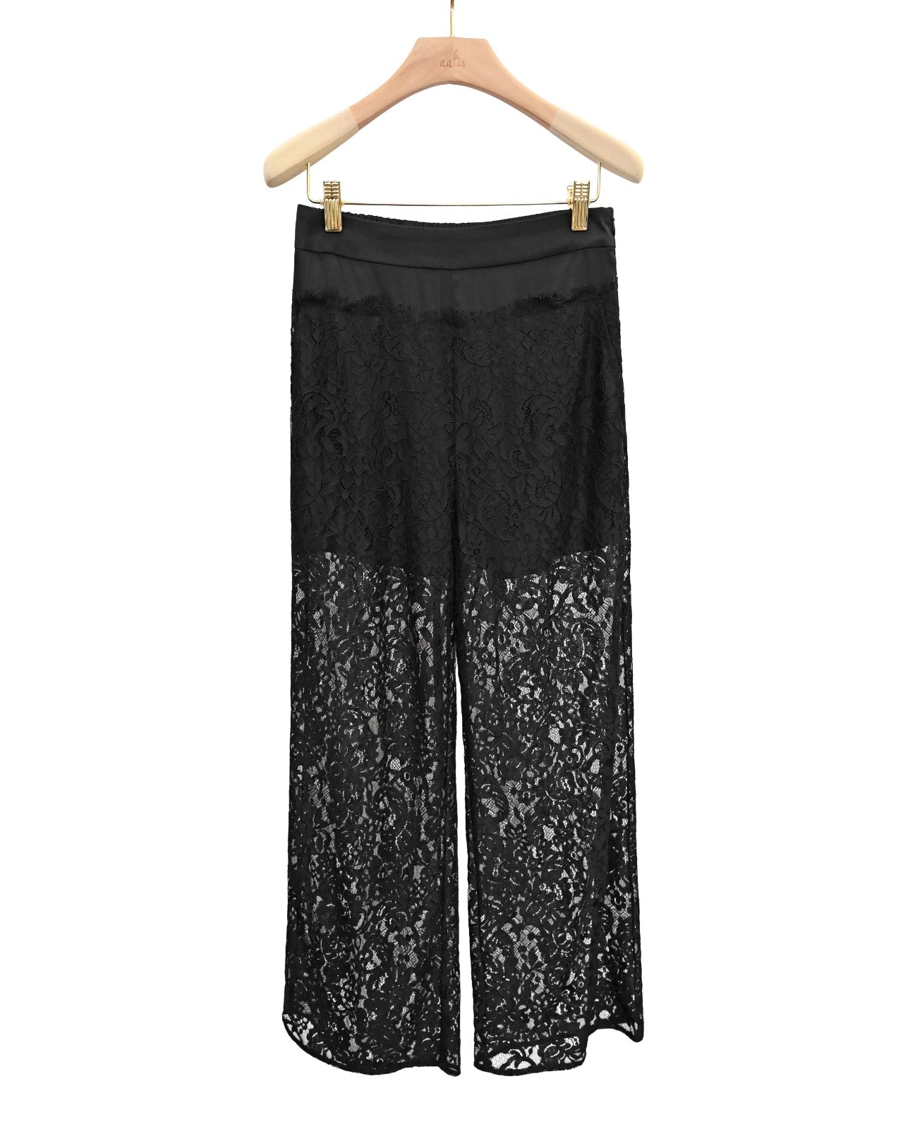Load image into Gallery viewer, aalis CLEO lace pants (Short black)
