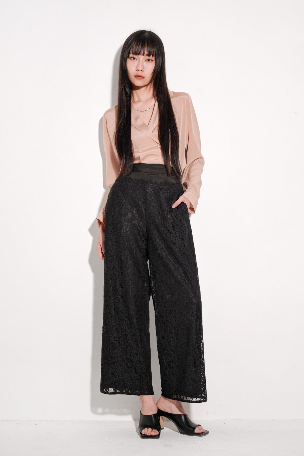 aalis CLEO lace pants (Long black)