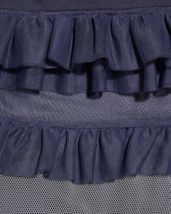 aalis ELIZA 双芭蕾短裙细节针织套头衫（灰紫色）