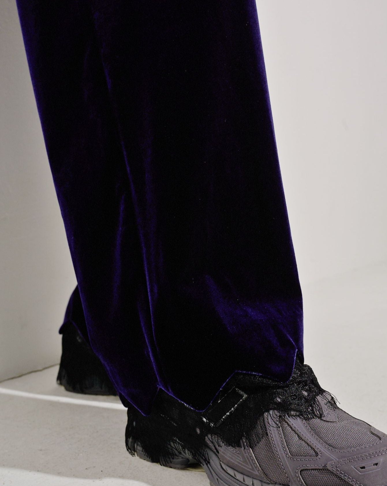 aalis SEBBIE LACE velvet pants (Purple lace)