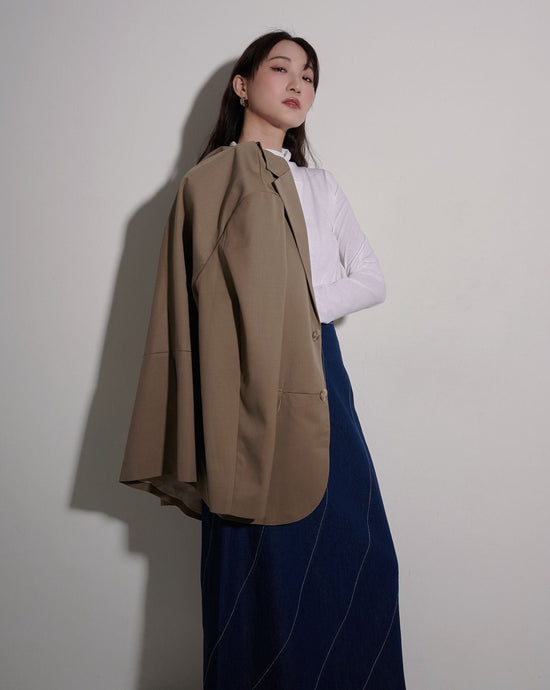 aalis DELLA oversized blazer (Khaki)