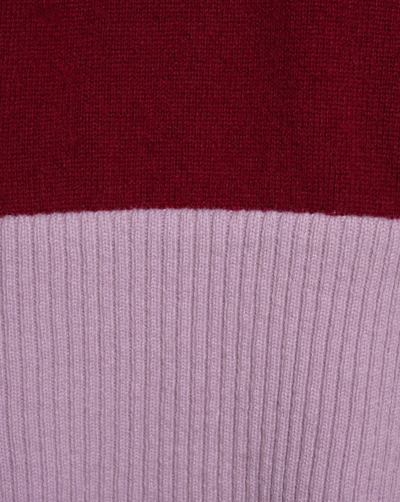 aalis FLURINA 网纱细节前短后长羊绒毛衣（红浅紫）