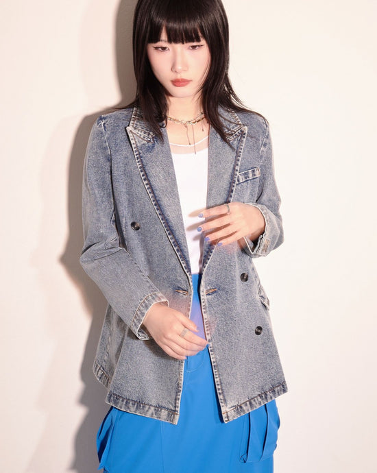 aalis ORLI denim blazer (Blue denim)