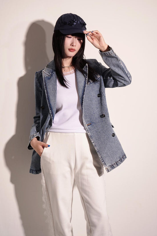 aalis ORLI denim blazer (Blue denim)