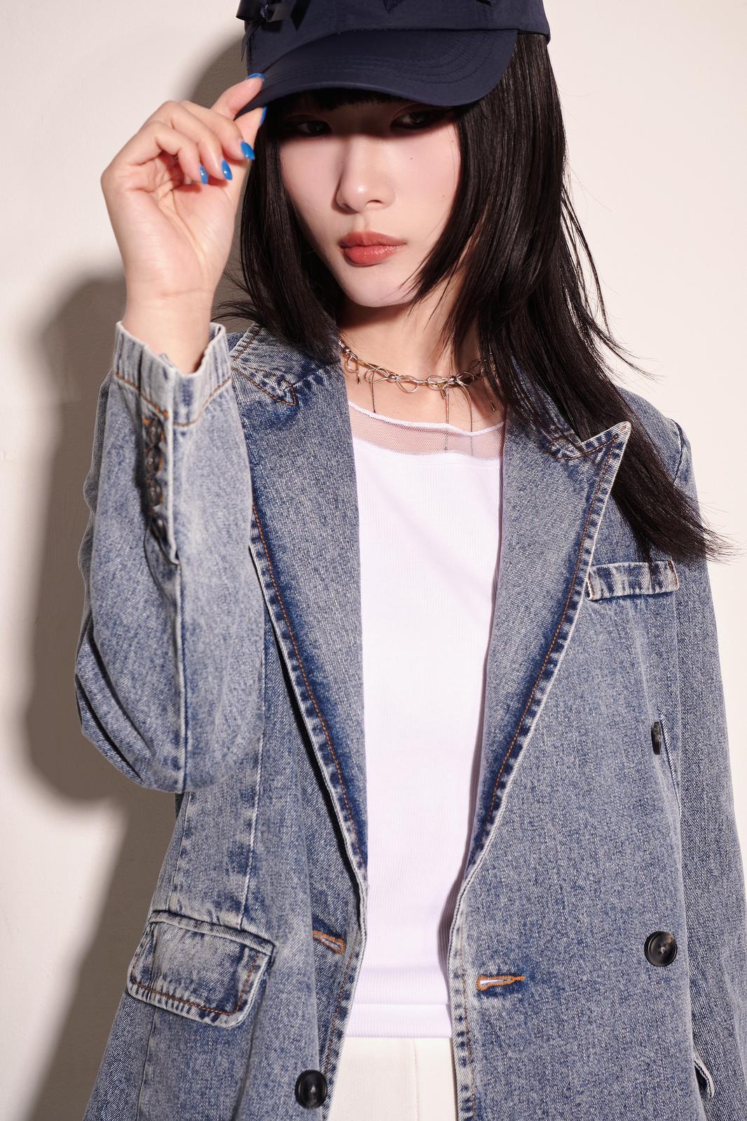 aalis ORLI denim blazer (Blue denim)