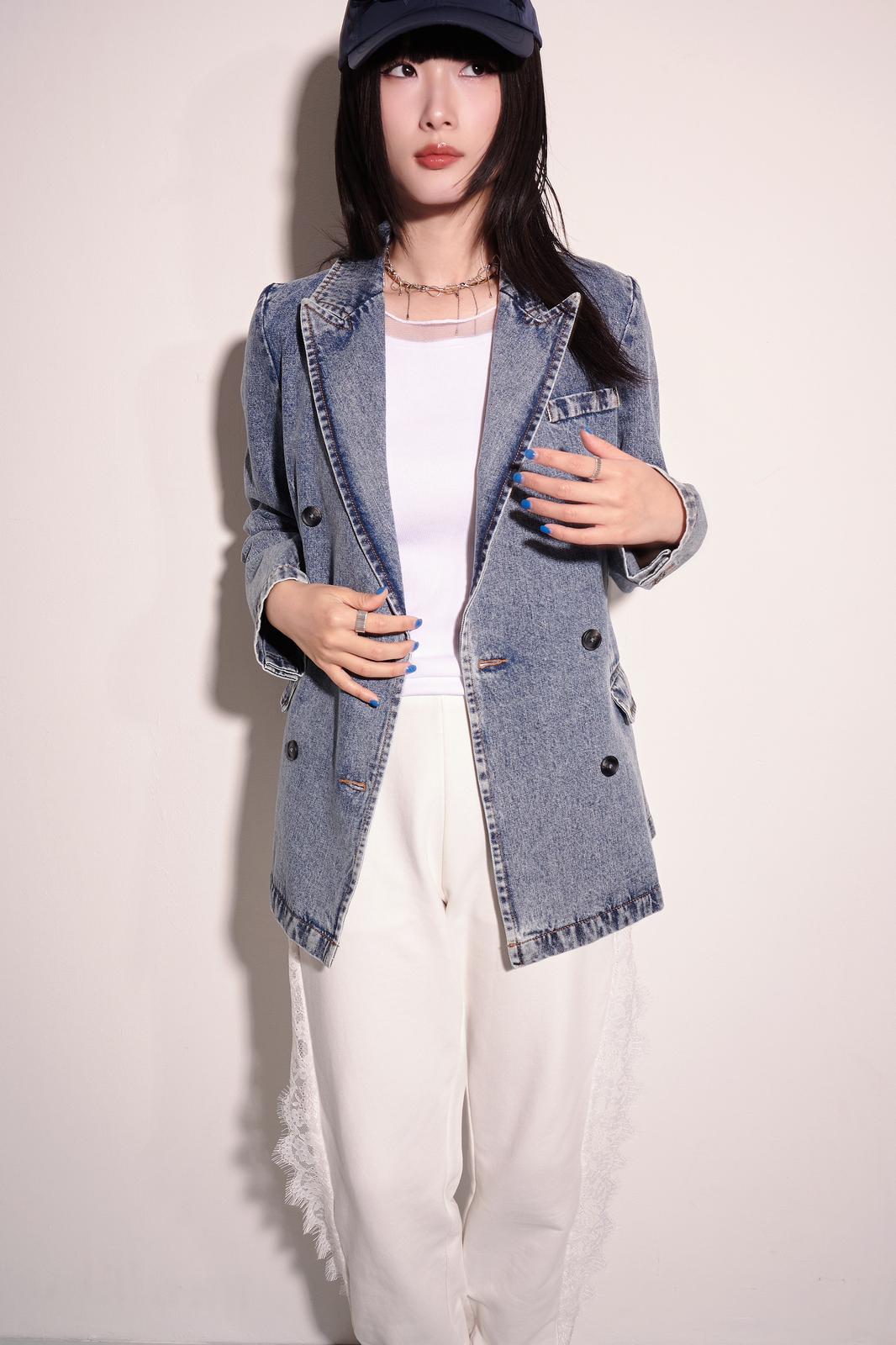 aalis ORLI denim blazer (Blue denim)