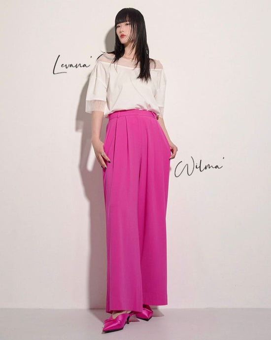 aalis WILMA wide legs suiting pants (Magenta)