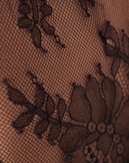 aalis VALARIE back lace panel v neck tank (Black)