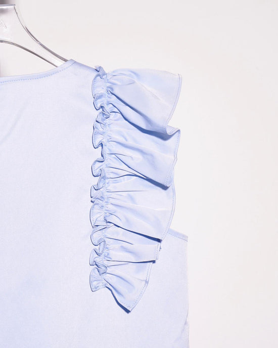 aalis NAOMI ruffle sleeves blouse (Blue)