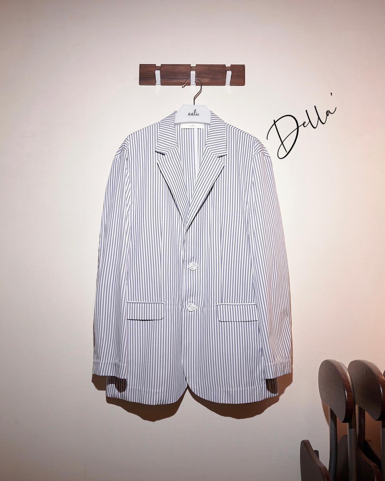 aalis DELLA oversized blazer (Grey stripe)