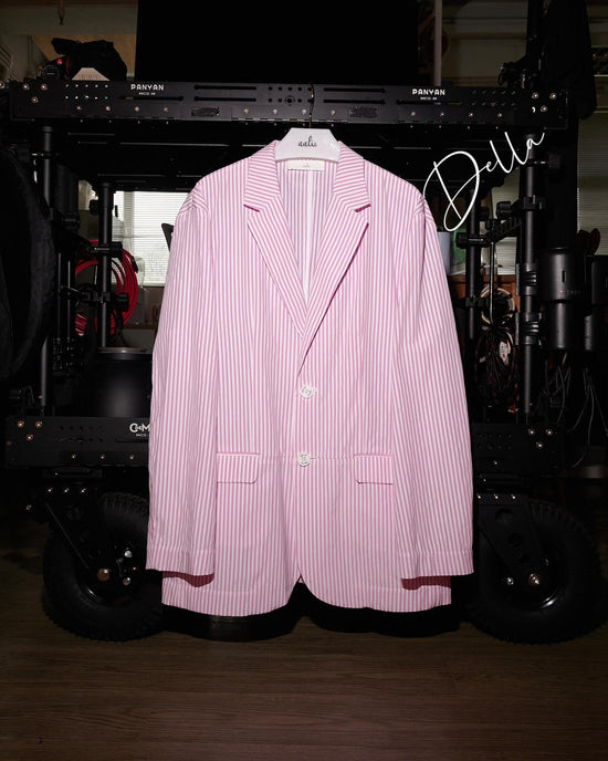 aalis DELLA oversized blazer (Pink stripe)