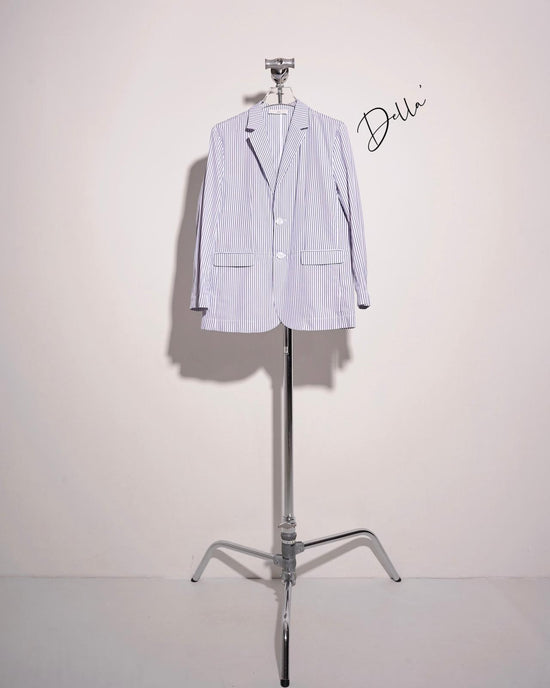 aalis DELLA oversized blazer (Grey stripe)