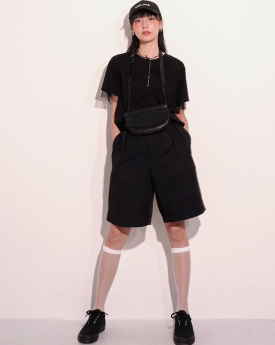 aalis PAOLA mesh inner layer SS tee (Black)