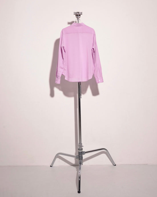 aalis PION POLY relax sheer shirt (Pink)