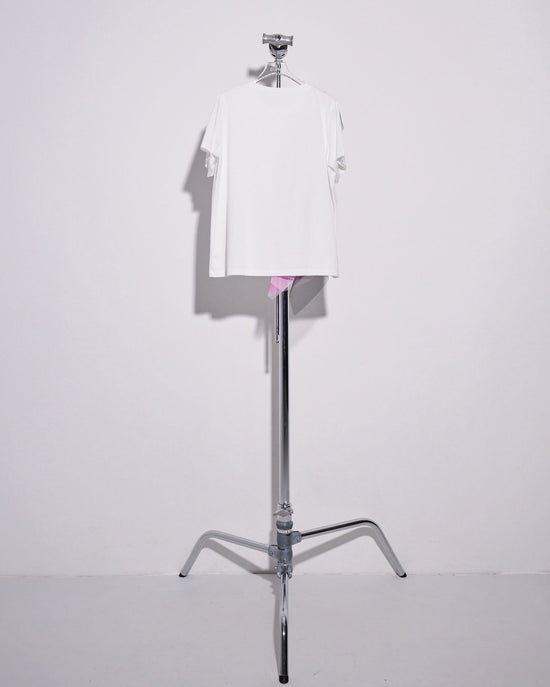 aalis CALEY cascade mesh SS tee (White)