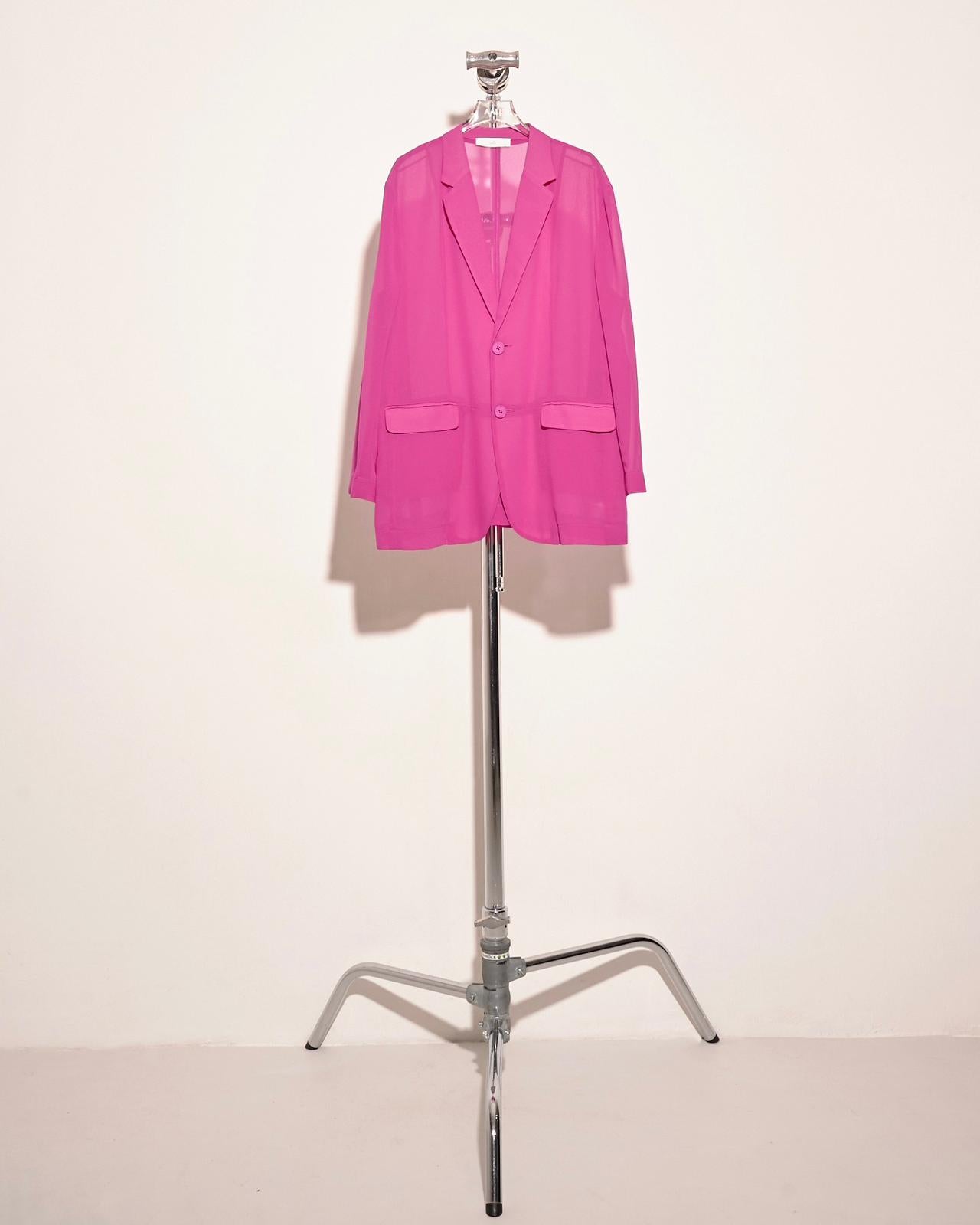 aalis DELLA oversized blazer (Magenta chiffon)