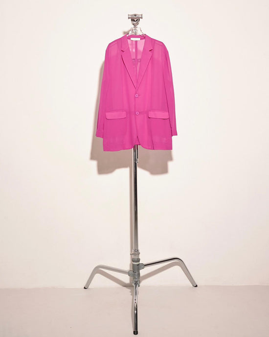 aalis DELLA oversized blazer (Magenta chiffon)