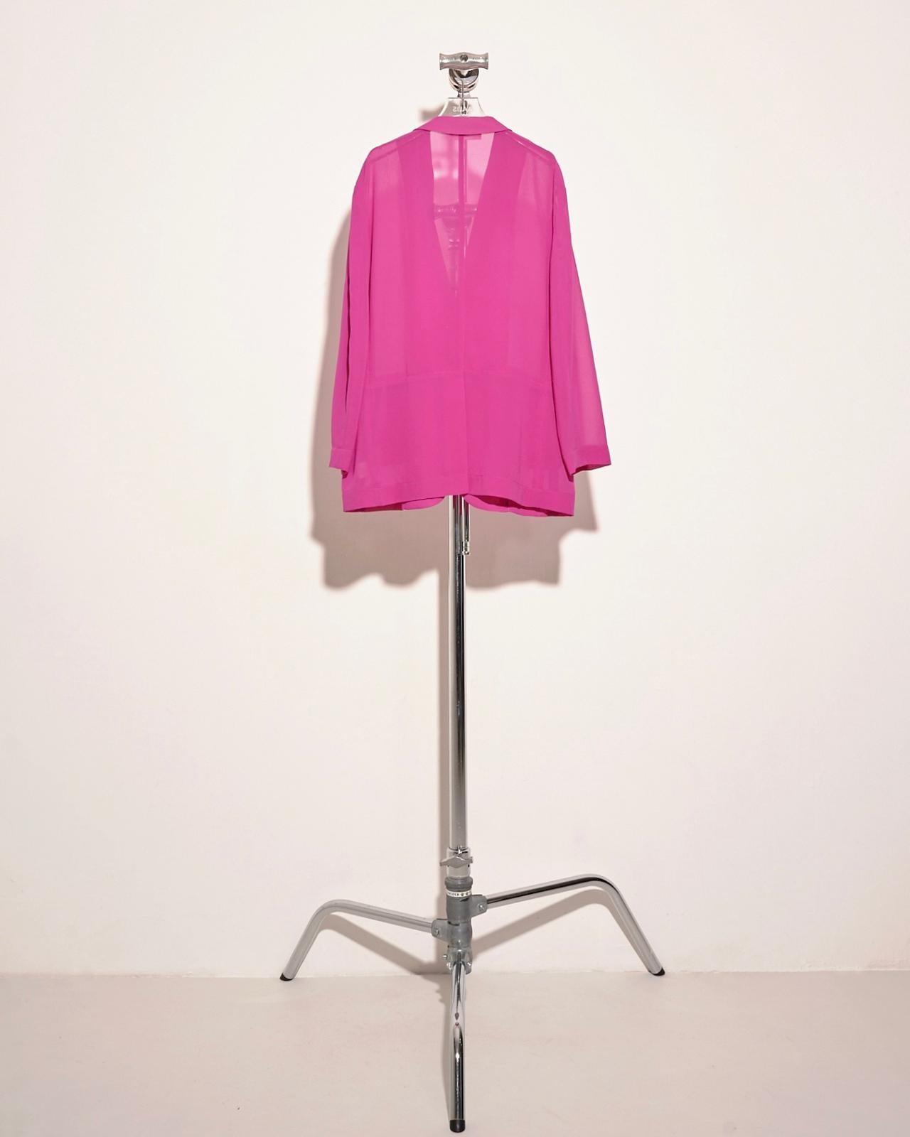 aalis DELLA oversized blazer (Magenta chiffon)